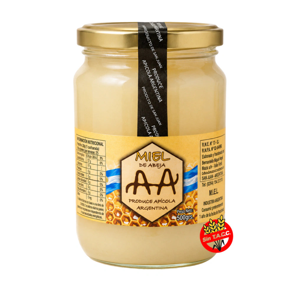 Miel Solida Cremosa Premium x500GR - (Apicola Argentina)
